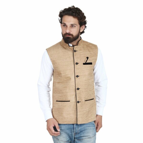 JetFire Solid Skin Men's Velvet Waistcoat