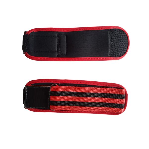 JetFire Washable Elasticized Polyester Wrist Support for Extreme Wrist Stability in all sports activities. Free Size (Black & Red)