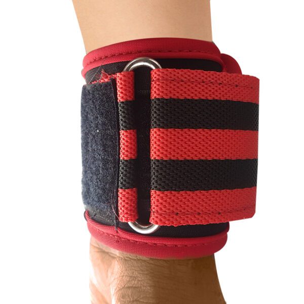 JetFire Washable Elasticized Polyester Wrist Support for Extreme Wrist Stability in all sports activities. Free Size (Black & Red)