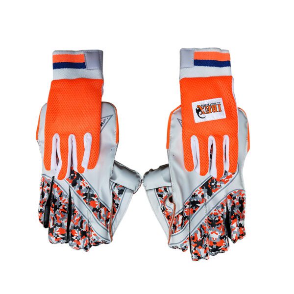 IBEX Arrow Wicket Keeping Gloves With Inner Gloves (Orange) - Image 3