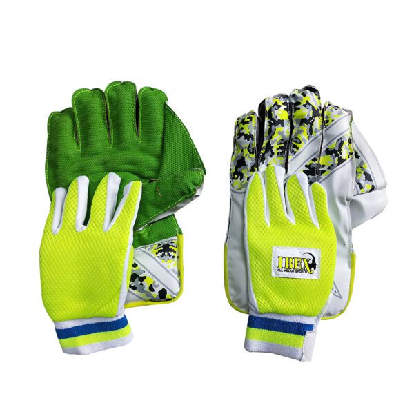 IBEX Arrow Wicket Keeping Gloves With Inner Gloves (Green)