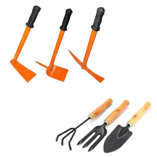 Garden Hoe Set With Mini Tool Set