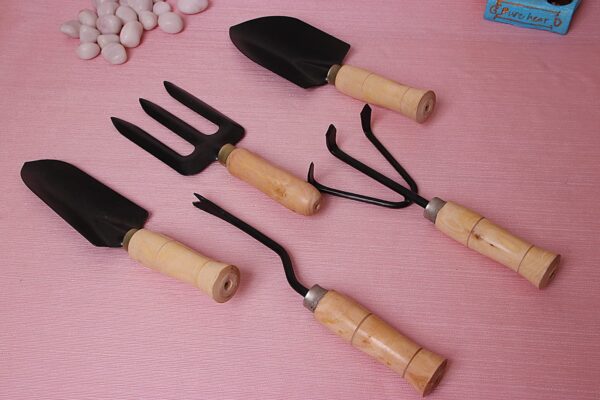 Wooden Handle Trowel Set of 5
