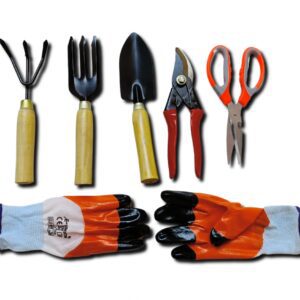 Garden Wooden Tool Set German Cutter Scissor Gloves